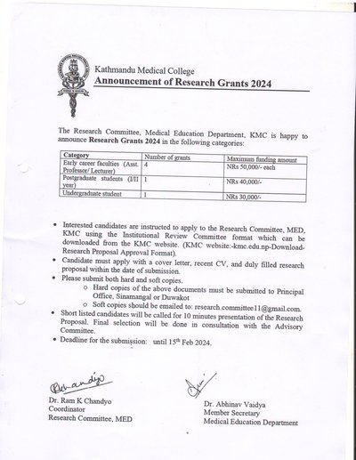 Research Grant